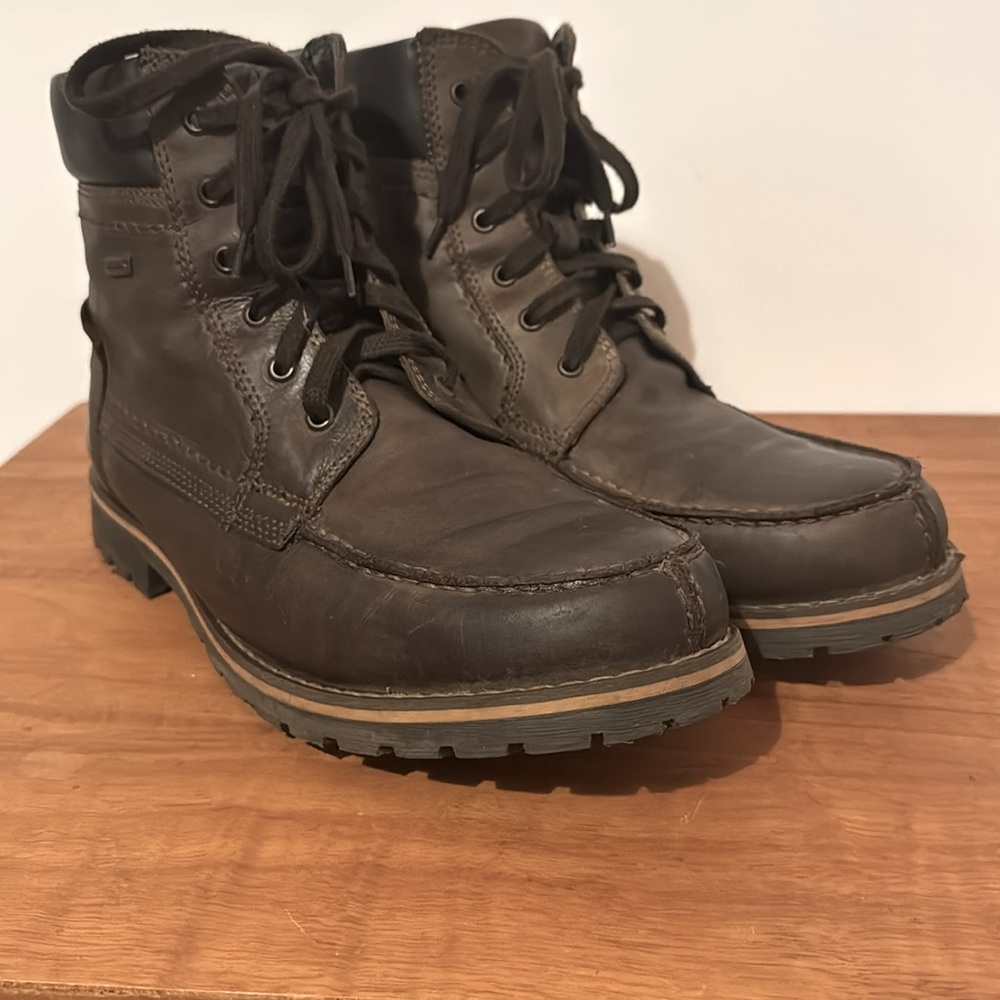 Town Shoes Dark Brown Leather Men’s Boots